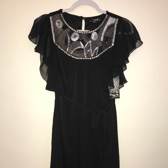 Black Sheer Dress SM - Picture 1 of 6